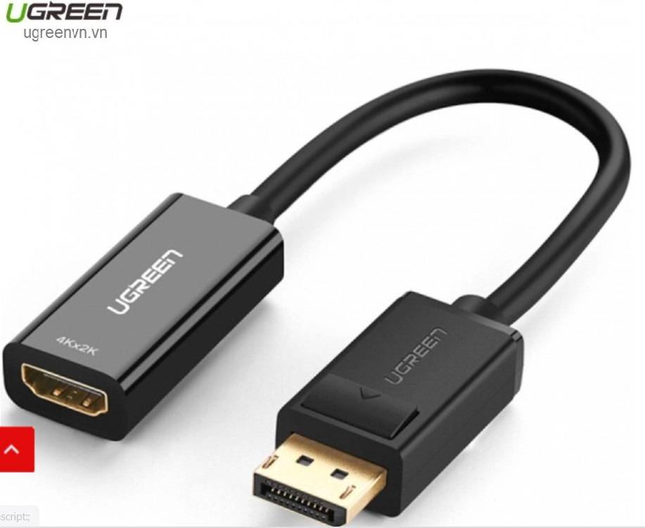 Cáp chuyển đổi Displayport to HDMI hỗ trợ 4Kx2K chính hãng Ugreen 40363 cao cấp